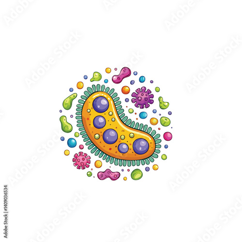 Plant cell clipart