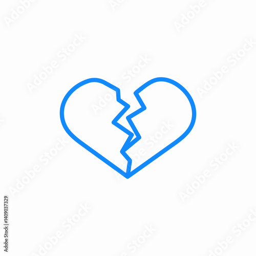 heartbreak chip icon sign vector
