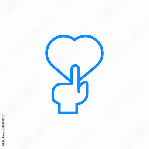 select heart icon sign vector