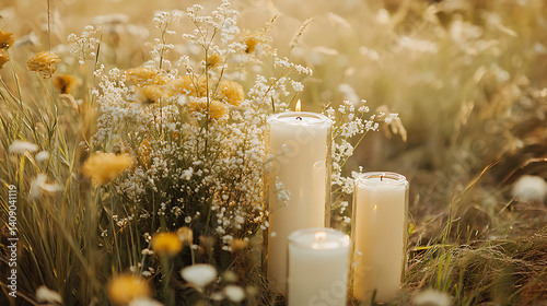 Luxurious wedding scenes in elegant natural and architectural settings, surrounded by florals, candlelight, and evolving romantic atmospheres...