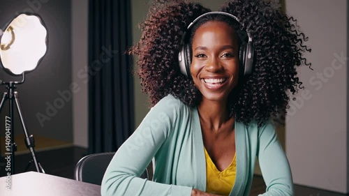 The Woman with Headphones