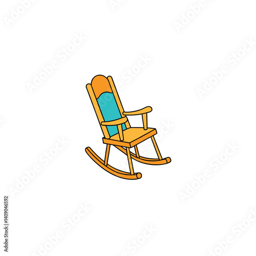 chaise longue on white background