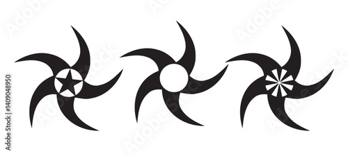 ninja war tools to fight the Enemy. Vector