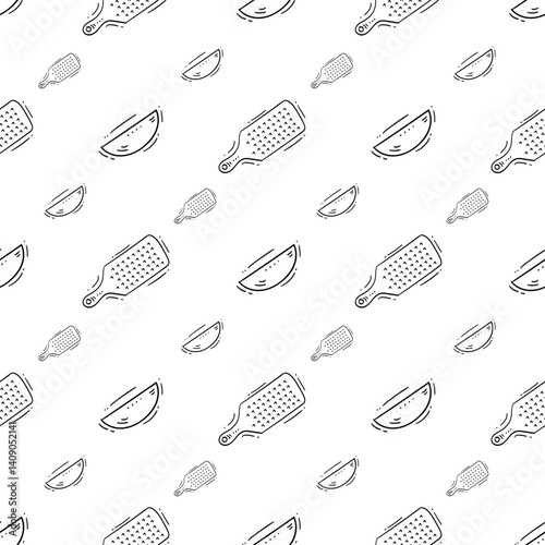 kitchen utensil pattern. kitchenware seamless pattern. doodle kitchen background