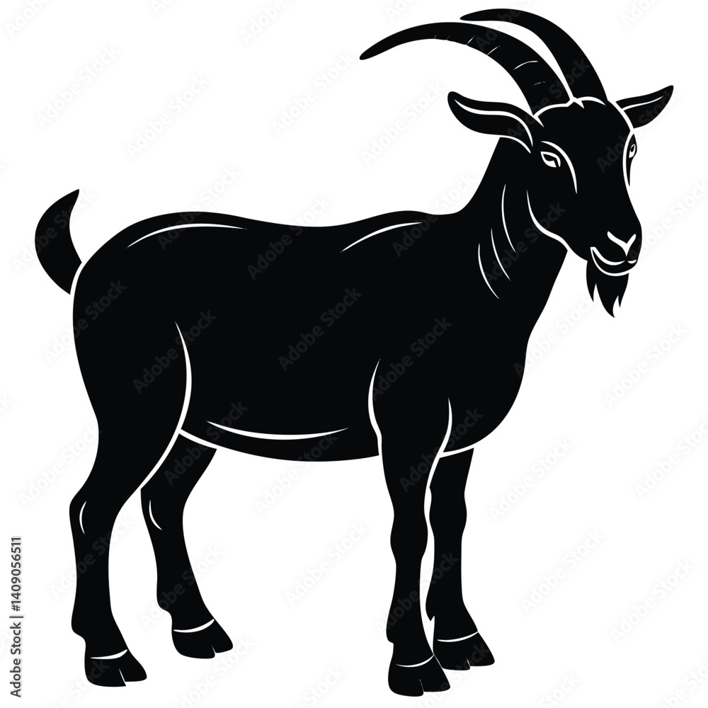 Obraz premium bore goat vector