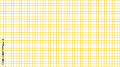 Yellow and white plaid fabric texture background. Plaid classic checkered seamless pattern.