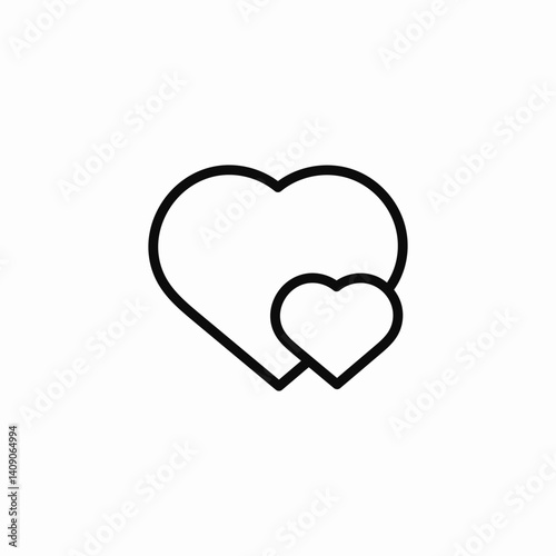 heart tap icon sign vector