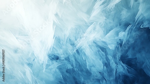 Wallpaper Mural Abstract depiction of icy, textured patterns. Torontodigital.ca