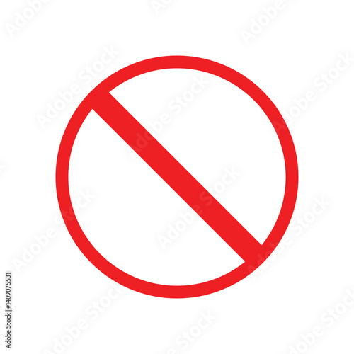 not allowed sign