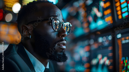 Trader at work