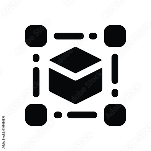 transformation glyph icon. Strong and solid vector icon for websites, mobile interfaces, presentations, and visual branding. High quality and easy to edit.
