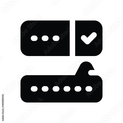 option glyph icon. Strong and solid vector icon for websites, mobile interfaces, presentations, and visual branding. High quality and easy to edit.