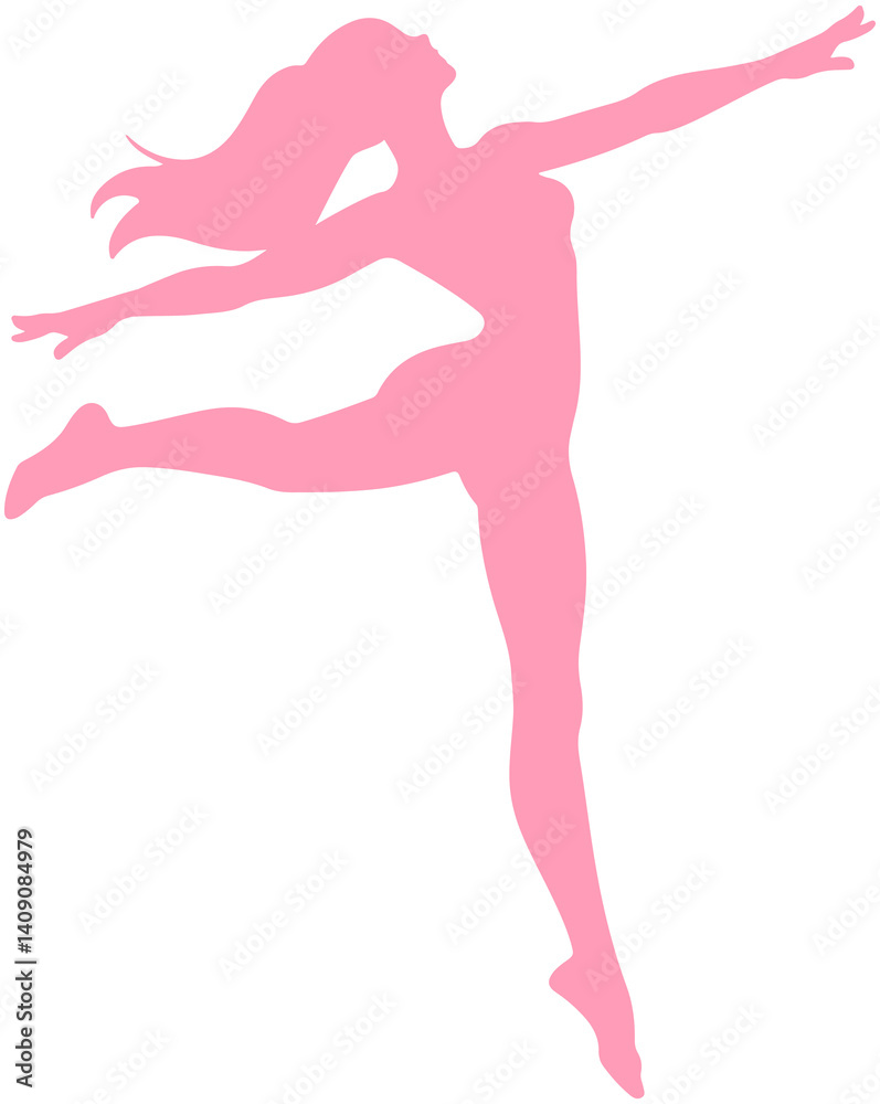 Rhythmic Gymnastics Silhouette
Rhythmic Gymnastics Silhouette