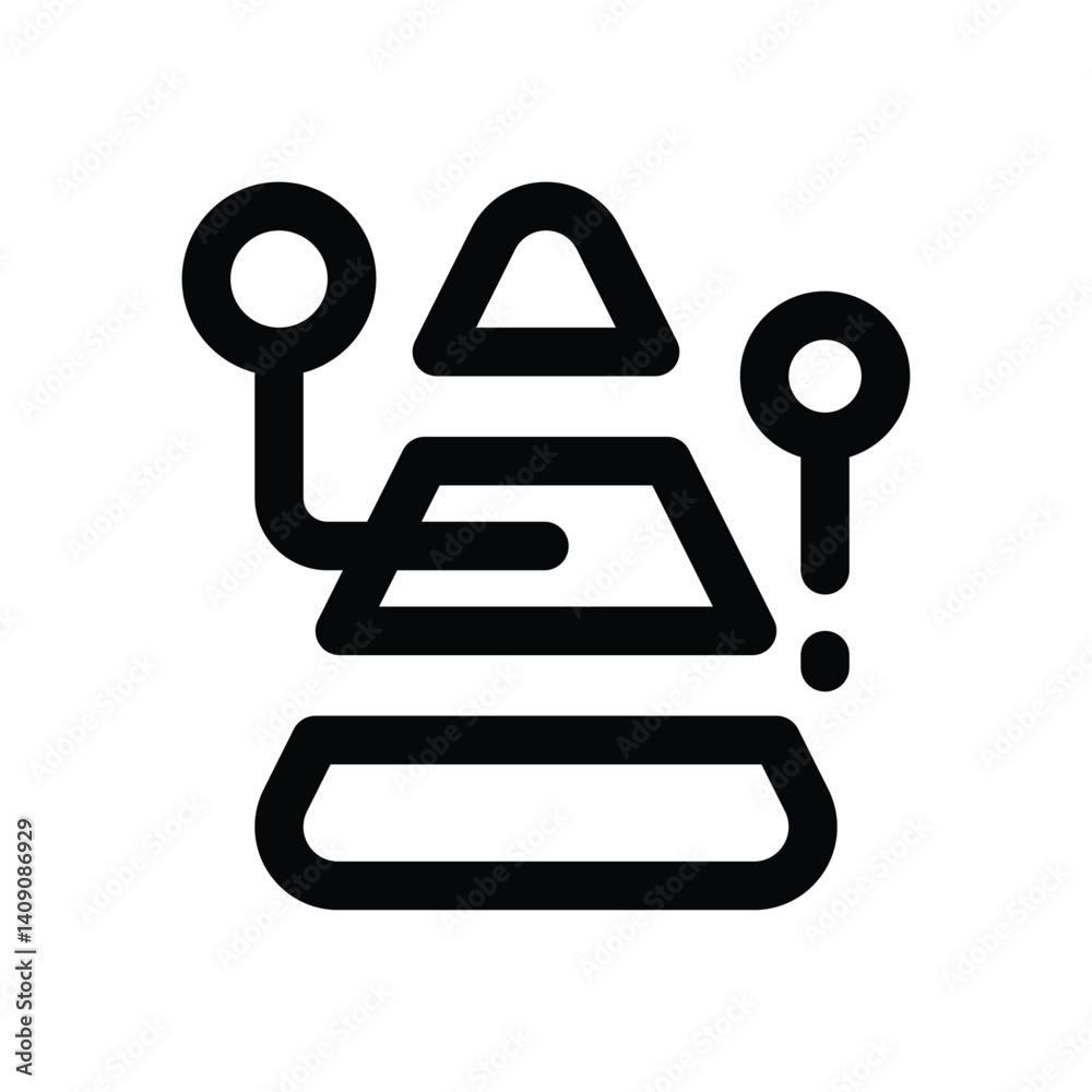 pyramid line icon. Clean and minimalist vector icon for websites, mobile apps, presentations, and logos. Fully scalable and customizable for any project. pyramid line icon. Clean and minimalist vector icon for websites, mobile apps, presentations, and logos. Fully scalable and customizable for any project.