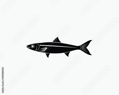 Anchovy Vector Illustrations on a White Background