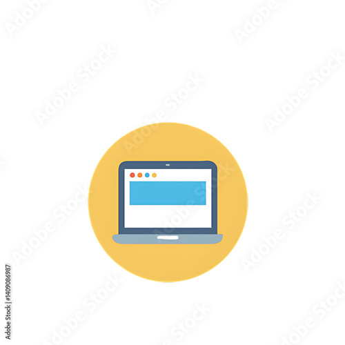 vector illustration of a computer