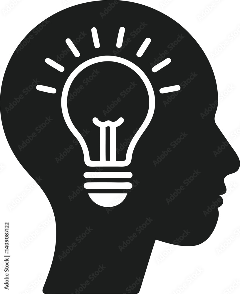 Modern Silhouette for Creative and Business Ideas Modern Silhouette for Creative and Business Ideas