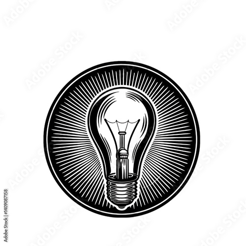 light bulb icon vector