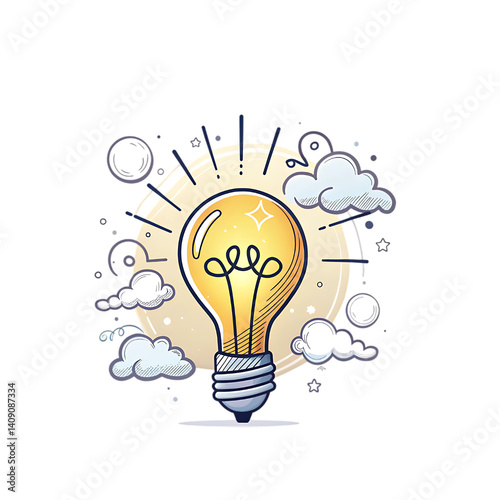 light bulb idea concept