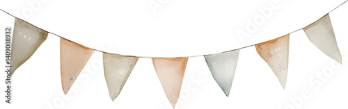 flag watercolor vintage on transparent background. symbol png AI-generated 