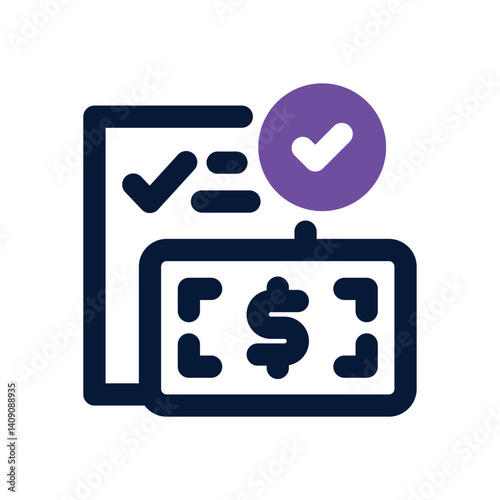 payment plan dual tone icon. Sleek and modern vector icon for websites, mobile apps, marketing materials, and corporate design. Fully scalable and ready to use.