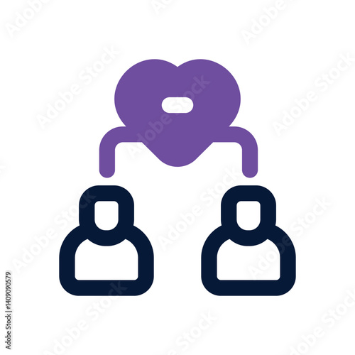 public relation dual tone icon. Sleek and modern vector icon for websites, mobile apps, marketing materials, and corporate design. Fully scalable and ready to use.