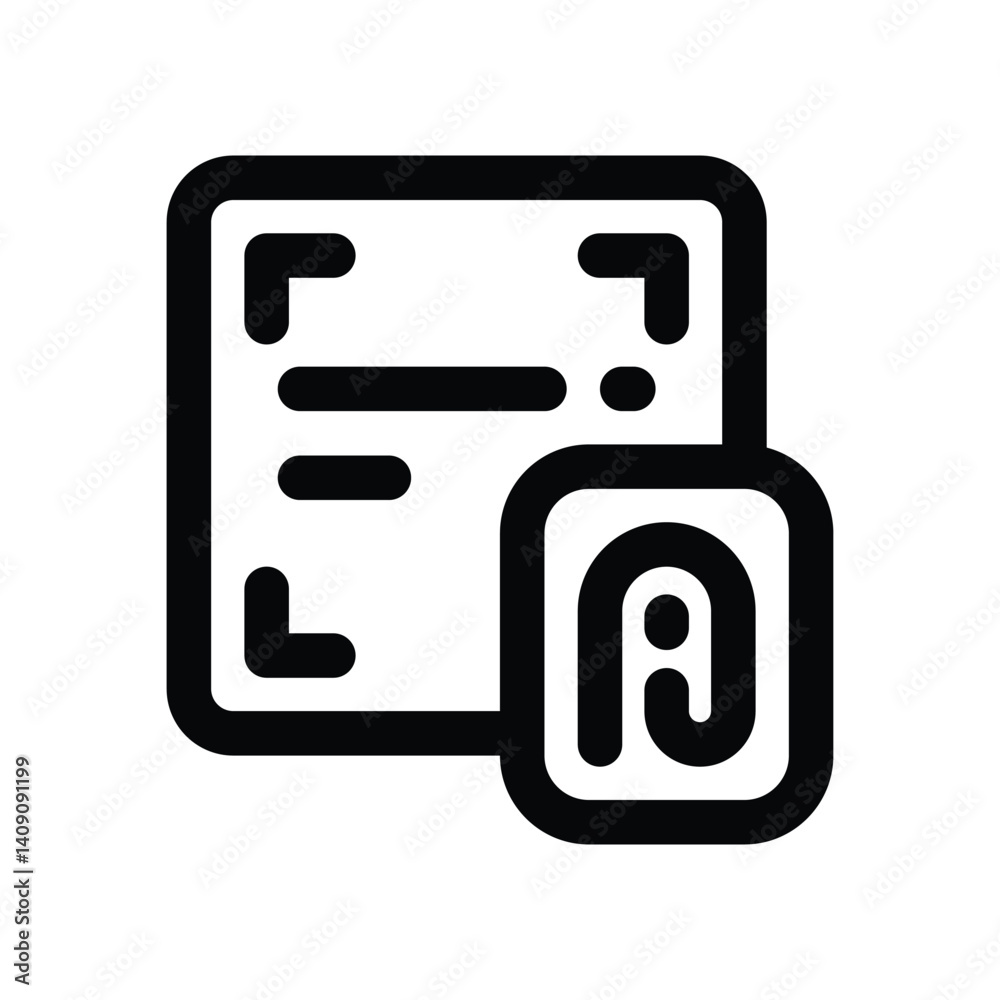 fingerprint line icon. Clean and minimalist vector icon for websites, mobile apps, presentations, and logos. Fully scalable and customizable for any project. fingerprint line icon. Clean and minimalist vector icon for websites, mobile apps, presentations, and logos. Fully scalable and customizable for any project.