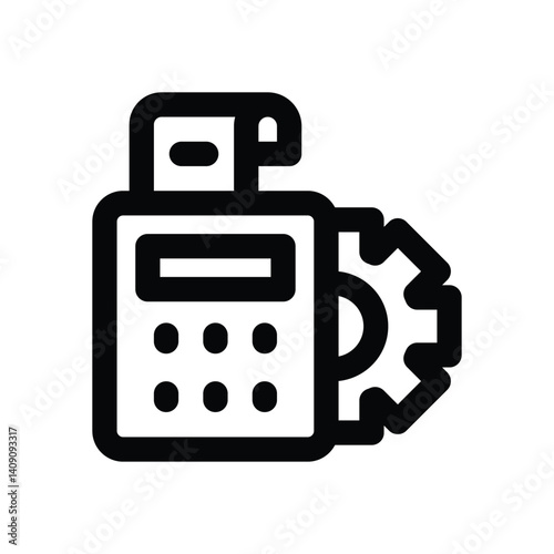 payment system line icon. Clean and minimalist vector icon for websites, mobile apps, presentations, and logos. Fully scalable and customizable for any project.