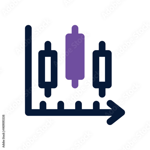 trading dual tone icon. Sleek and modern vector icon for websites, mobile apps, marketing materials, and corporate design. Fully scalable and ready to use.