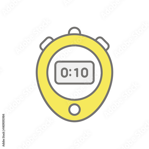 Stopwatch icon vector stock illustration
