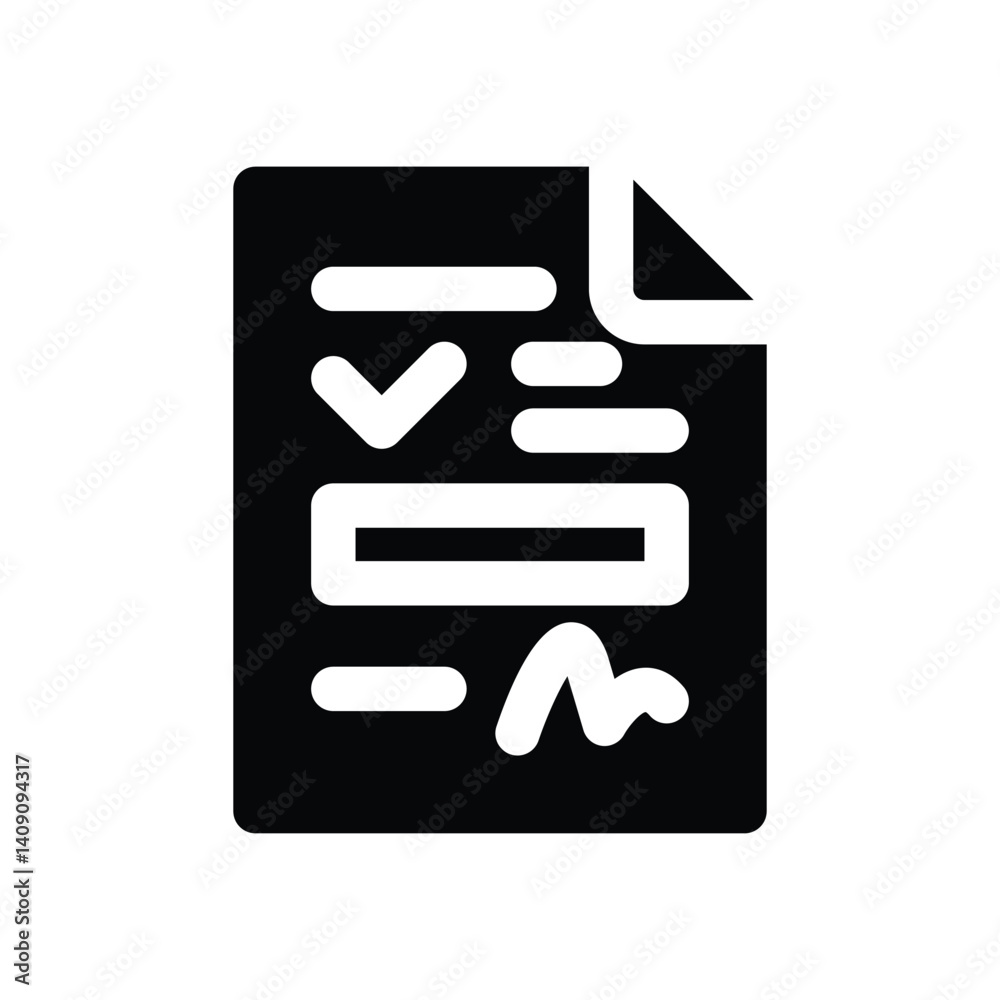 contract glyph icon. Strong and solid vector icon for websites, mobile interfaces, presentations, and visual branding. High quality and easy to edit. contract glyph icon. Strong and solid vector icon for websites, mobile interfaces, presentations, and visual branding. High quality and easy to edit.