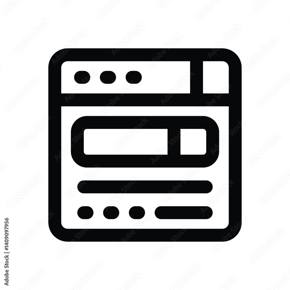 website line icon. Clean and minimalist vector icon for websites, mobile apps, presentations, and logos. Fully scalable and customizable for any project. website line icon. Clean and minimalist vector icon for websites, mobile apps, presentations, and logos. Fully scalable and customizable for any project.