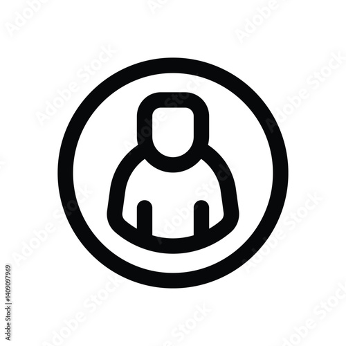 user line icon. Clean and minimalist vector icon for websites, mobile apps, presentations, and logos. Fully scalable and customizable for any project.