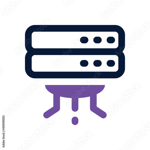 server dual tone icon. Sleek and modern vector icon for websites, mobile apps, marketing materials, and corporate design. Fully scalable and ready to use.