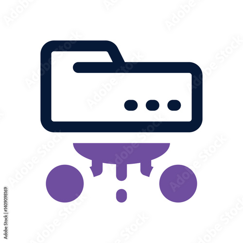 folder dual tone icon. Sleek and modern vector icon for websites, mobile apps, marketing materials, and corporate design. Fully scalable and ready to use.