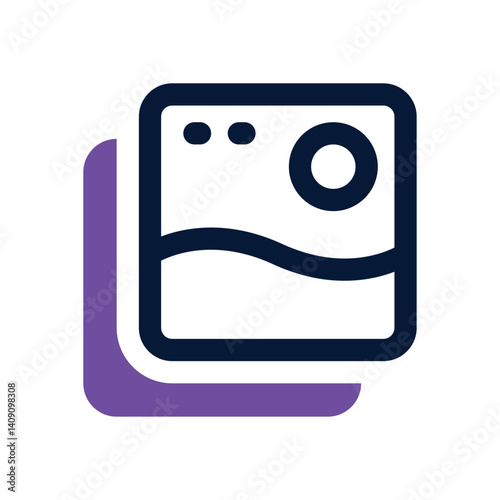 image dual tone icon. Sleek and modern vector icon for websites, mobile apps, marketing materials, and corporate design. Fully scalable and ready to use.