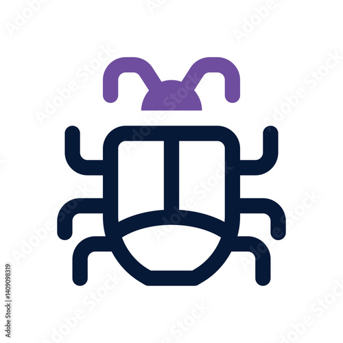 bug dual tone icon. Sleek and modern vector icon for websites, mobile apps, marketing materials, and corporate design. Fully scalable and ready to use.
