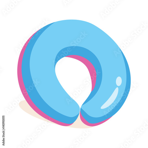 Here is a visually appealing 3d icon of neck pillow