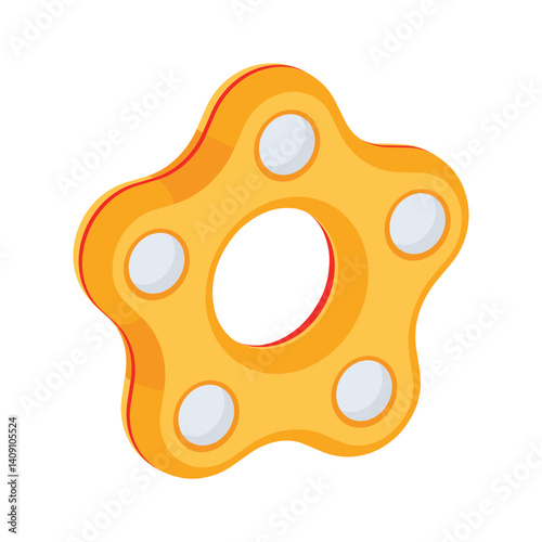Visually engaging 3d style icon depicting popit toy
