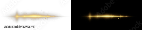 PNG golden glow with sparkling dust and light trails. Abstract vector flare with luxury shine and shimmer. Perfect for fashion, festive, or elegant background design