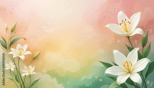 spring flowers background