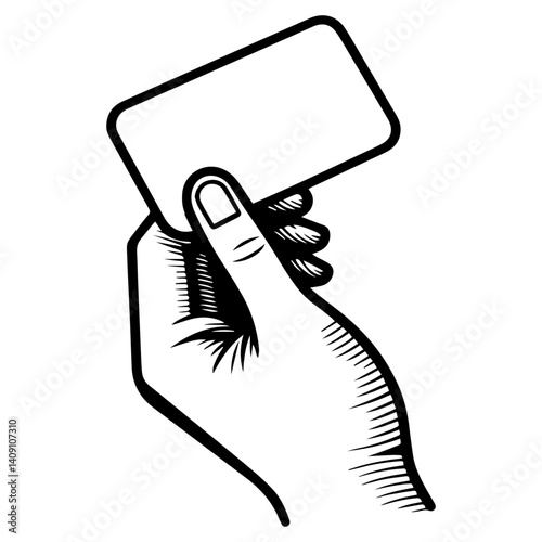 Minimalist Hand Holding a Coupon