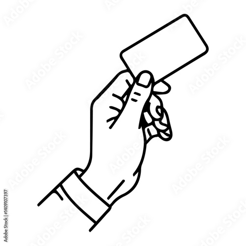 Minimalist Hand Holding a Coupon