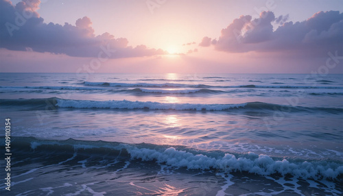 sunset on the beach