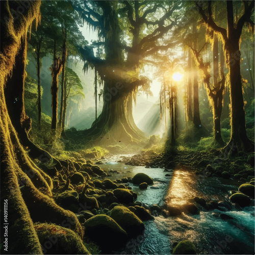 A hidden paradise deep within a colossal rainforest