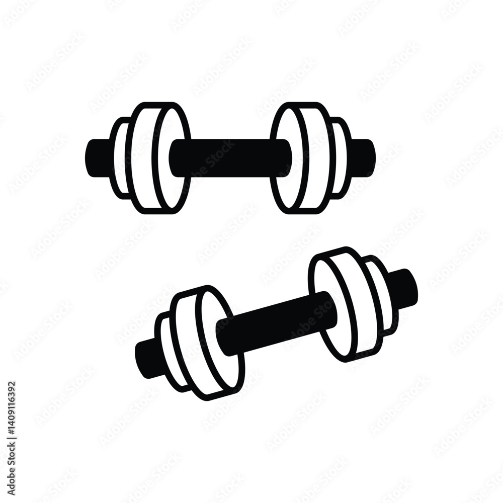 Weights icon vector stock illustration Weights icon vector stock illustration