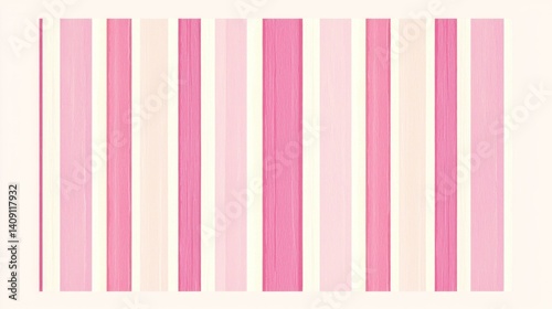 Pastel pink and cream vertical striped background