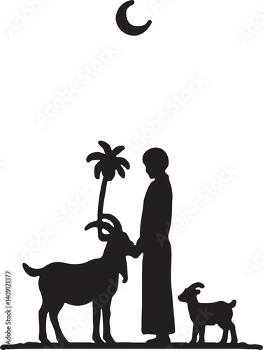 Eid Ul Adha vector illustration