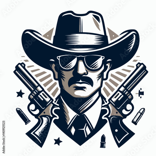 gangster cartoon vector illustration