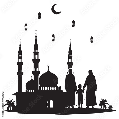 Eid Ul Adha vector illustration